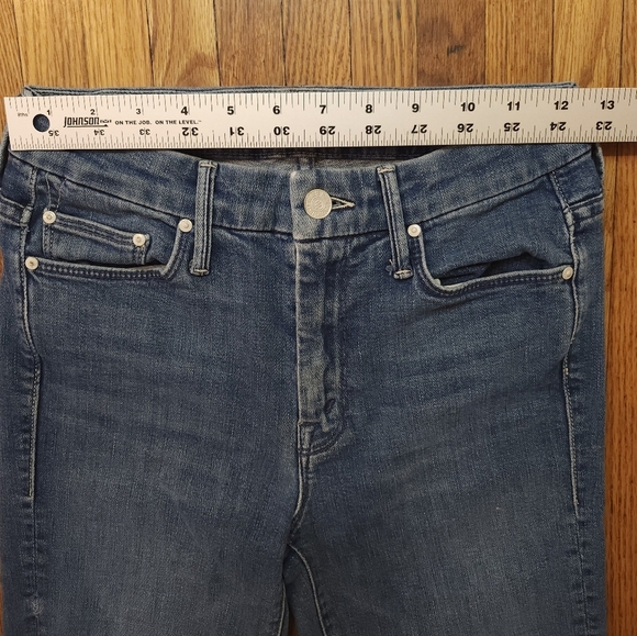 Mother Jeans The Ankle Frey Size 24 Chain Of Destiny Blue - Picture 3 of 10